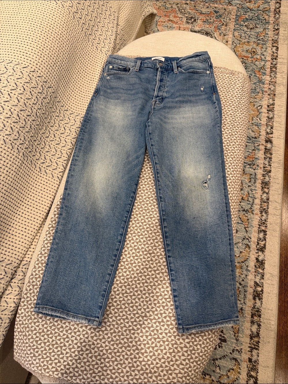 pistola Light Blue Cropped Jeans